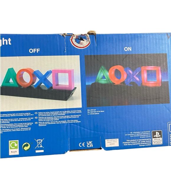 PlayStation Icons Light Lamp Gaming Room Decor LED Color Display PS Logo - Picture 9 of 10